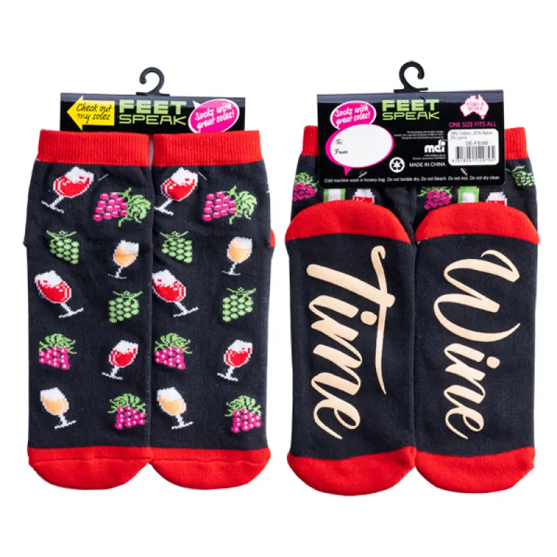 Feet Speak Wine Socks_2227