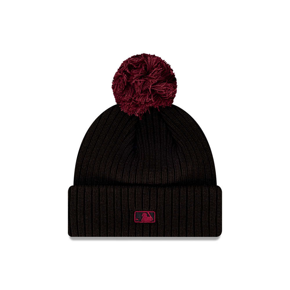 New Era New York Yankees Beanie Pom Pom Black/Maroon OSFM_22399