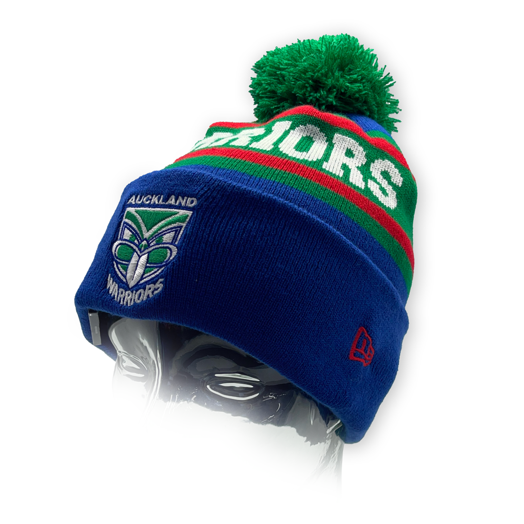 New Era New Zealand Warriors Beanie Spellout Blue OSFM_22463