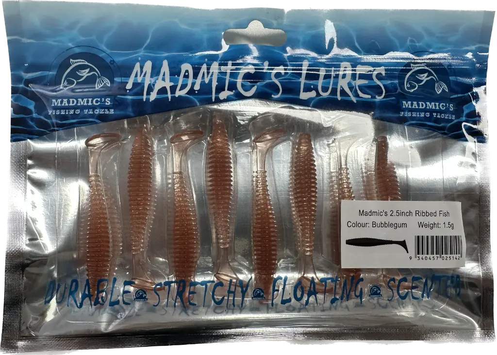 Madmic's 2.5in Ribbedfish | Bubblegum | 8 Pack_2250