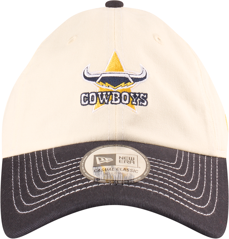 New Era North Queensland Cowboys Casual Classic Two Tone Chrome Contrast Beige OSFM_22505