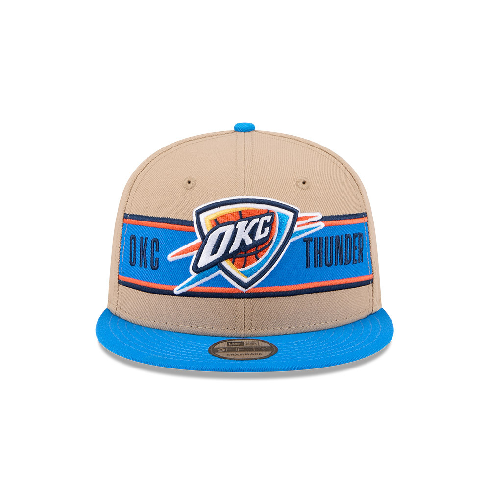 New Era Oklahoma City Thunder 9Fifty Draft 2024 Camel Khaki OSFM_22530