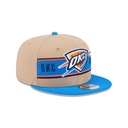 New Era Oklahoma City Thunder 9Fifty Draft 2024 Camel Khaki OSFM_22531