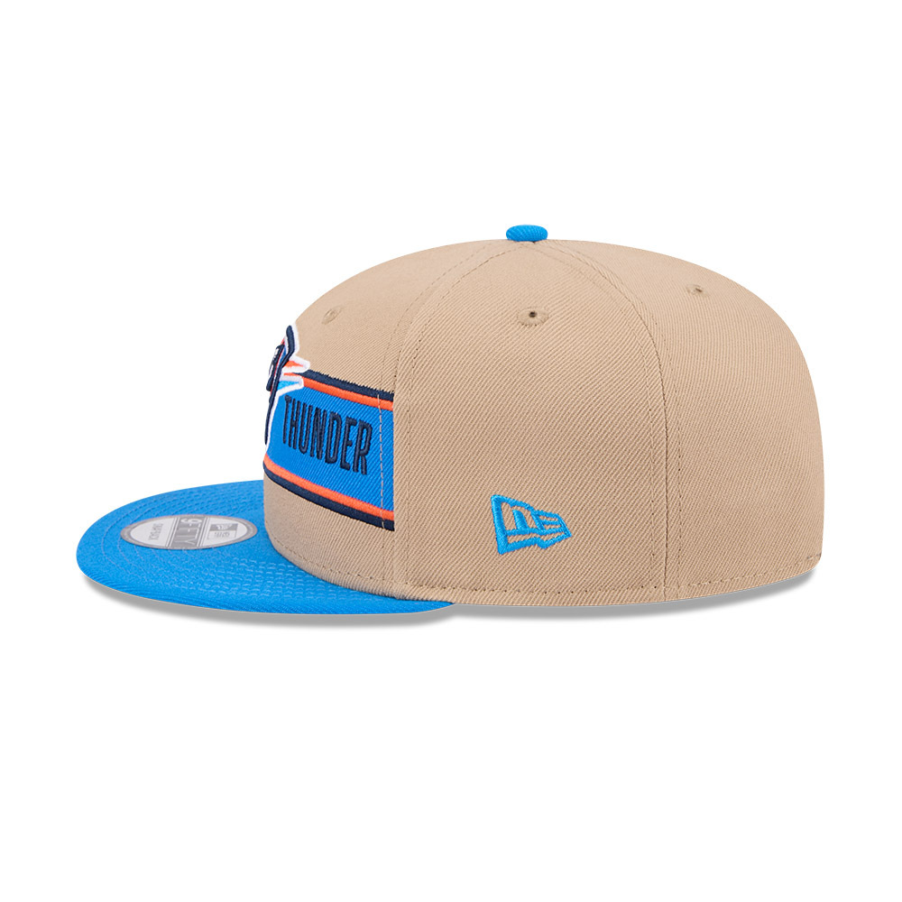 New Era Oklahoma City Thunder 9Fifty Draft 2024 Camel Khaki OSFM_22532