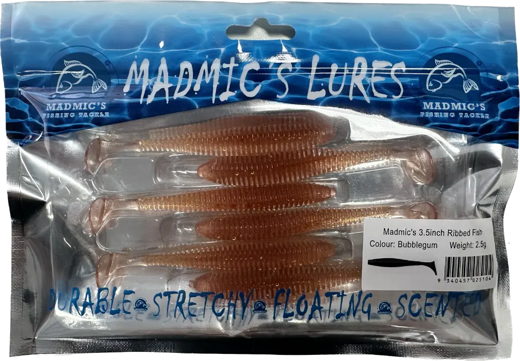 Madmic's 3.5in Ribbedfish | Bubblegum | 6 Pack_2258