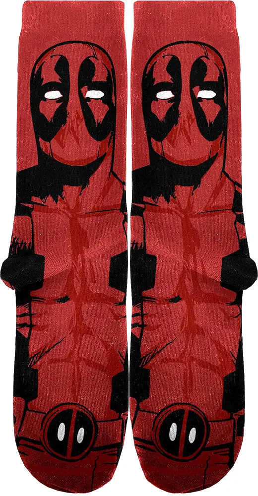 Licensed Socks Deadpool Red & Black_2273