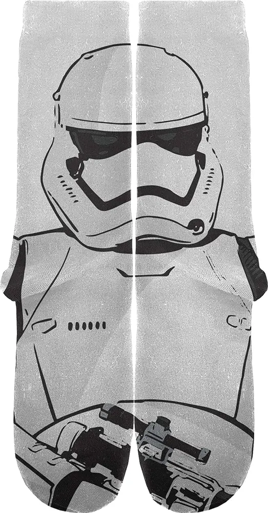 Licensed - Licensed Socks Star Wars Storm Trooper Black & White