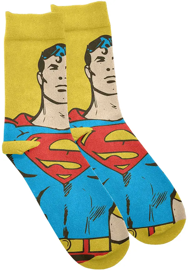 Licensed Socks Superman Yellow & Blue_2281