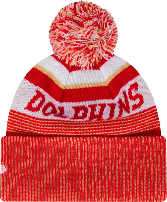 New Era The Dolphins Beanie Heritage Red OSFM_22836