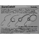 SureCatch Suicide Nickel Hooks | Size 7/0 | 4 Pack_2426