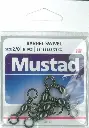 Mustad - Mustad Barrel Swivel Black | Size 2/0 | 165lb-75kg | 6 Pack
