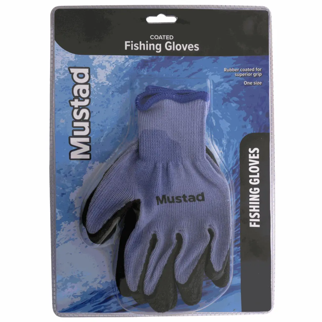 Mustad Rubber Coated Fishing Gloves_2461