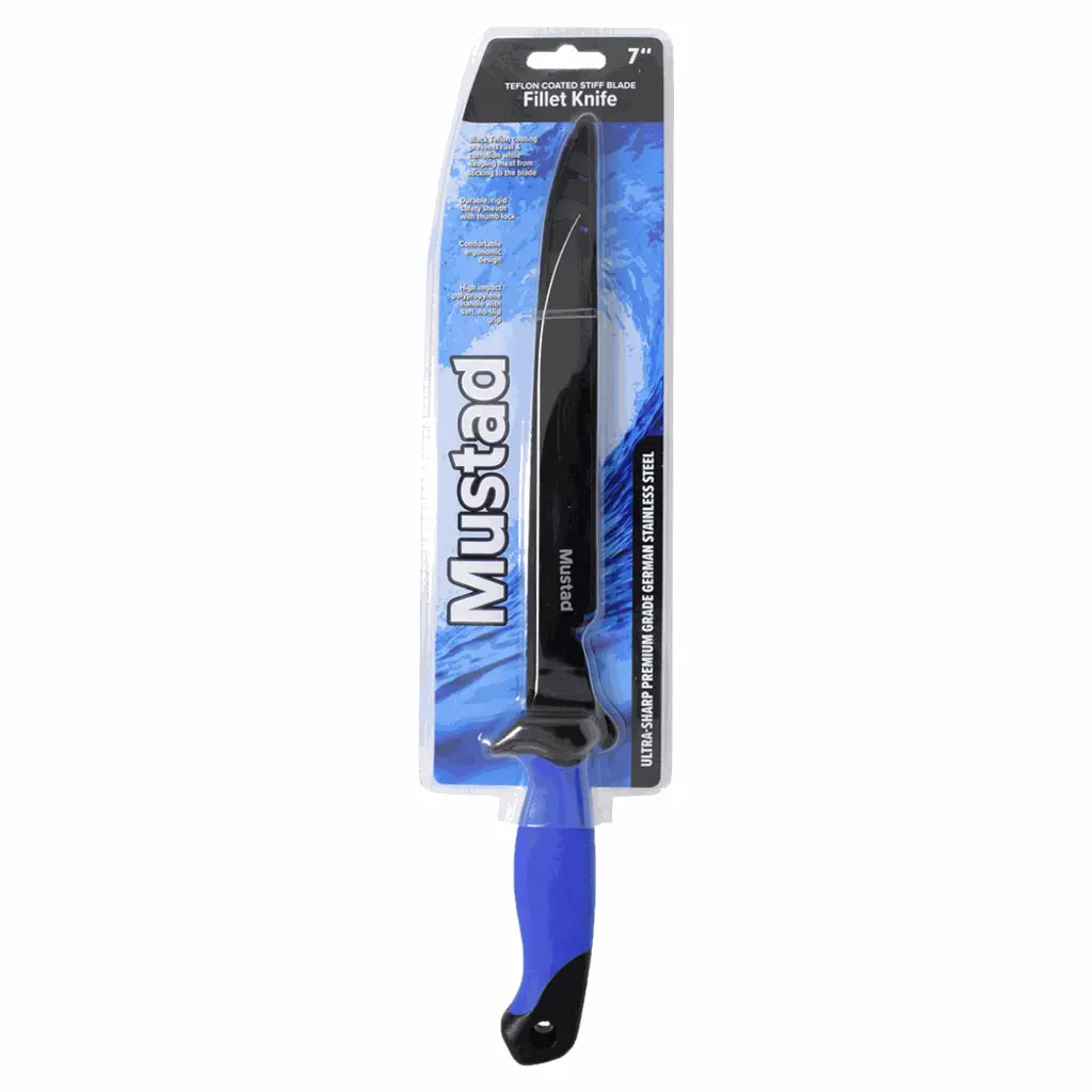 Mustad - Mustad Fillet Knife w Sheath | 7 Inch