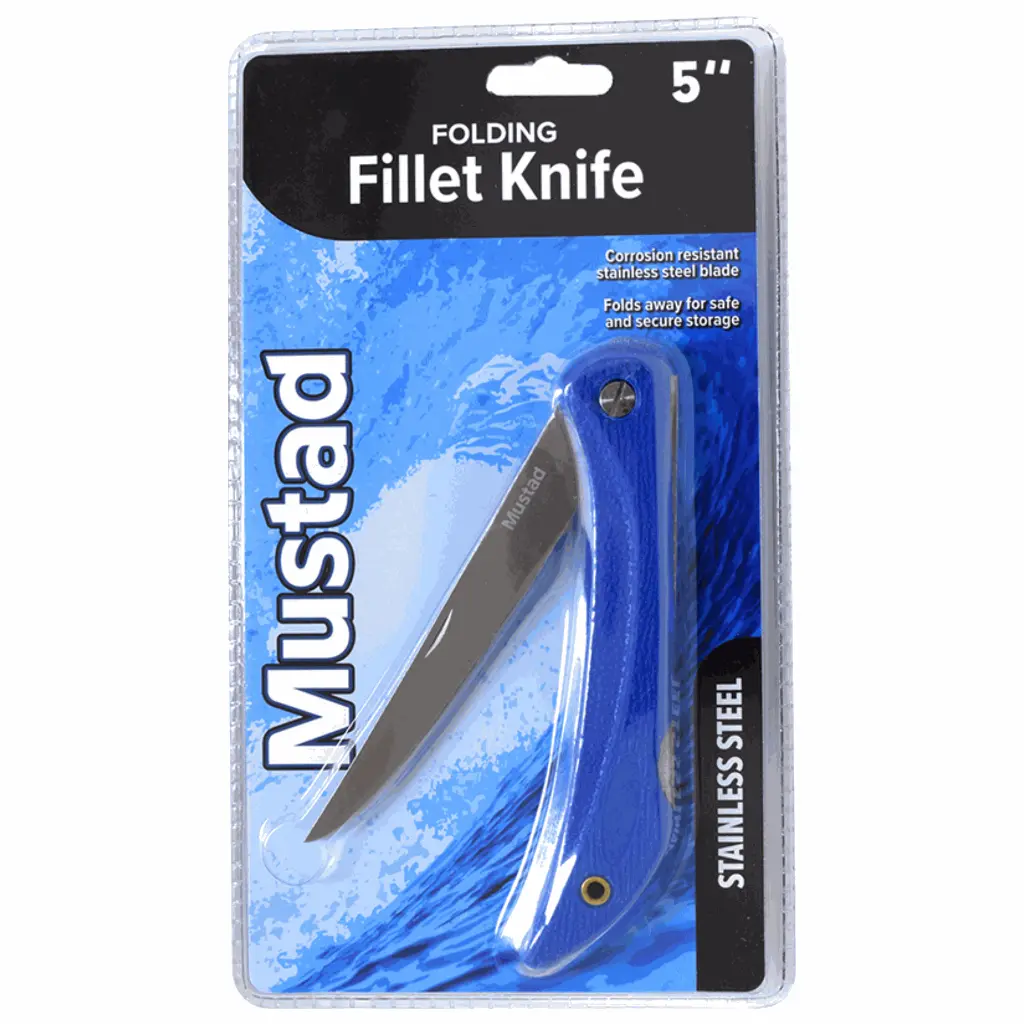 Mustad - Mustad Folding Fillet Lock Knife | 5 Inch