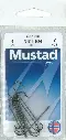 Mustad Carlisle Bait Hook Black | Size 4 | 10 Pack_2489