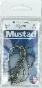 Mustad O'Shaughnessy Live Bait Hook Black | Size 5/0 | 8 Pack_2496