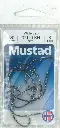 Mustad Wide Gap Hook Black | Size 3/0 | 8 Pack_2501