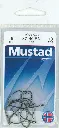Mustad Wide Gap Hook Black | Size 6 | 10 Pack_2504