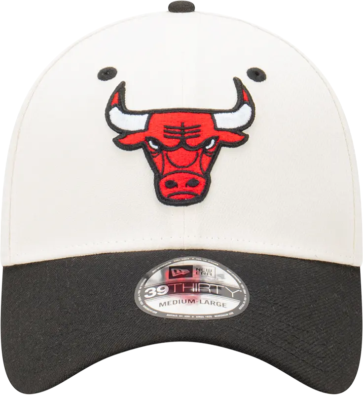 New Era - New Era Chicago Bulls 39Thirty 2-Tone Chrome White OTC