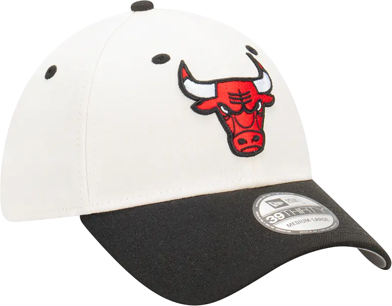 New Era - New Era Chicago Bulls 39Thirty 2-Tone Chrome White OTC
