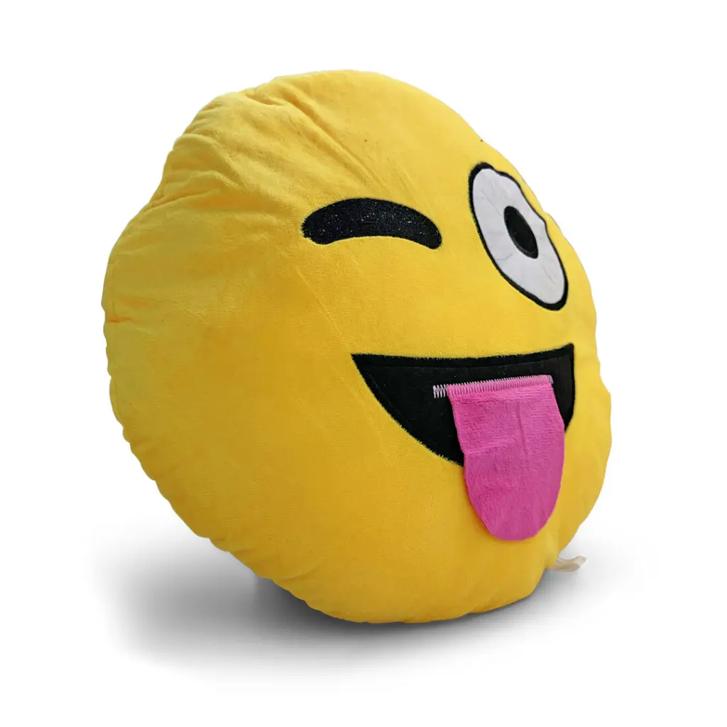 Mini Mates - Mini Mates Cheeky Tongue Emoji Plush Pillow | 39.5cm