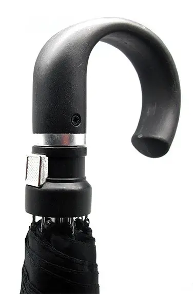 Drizzle - Drizzle 2 Fold Hook Umbrella Black