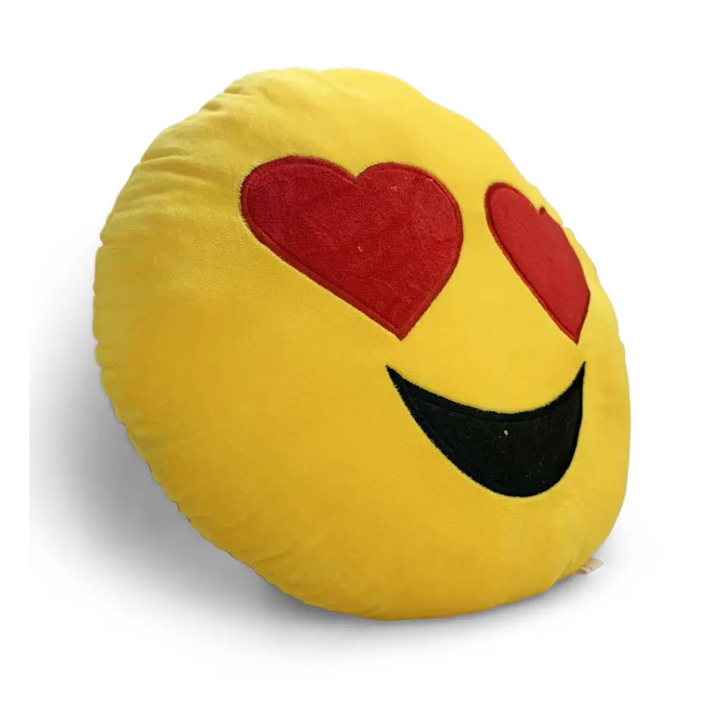 Mini Mates - Mini Mates Heart Eye Emoji Plush Pillow | 39.5cm