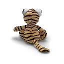 Mini Mates - Mini Mates Sitting Tiger Large Plush | Stripes | 27cm
