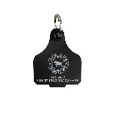 Ringers Western - Ringers Western Cattle Tag Keyring Black/White