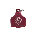 Ringers Western - Ringers Western Cattle Tag Keyring Burgundy