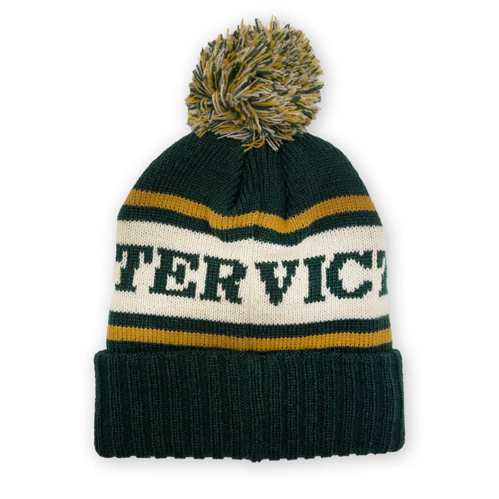 American Needle - American Needle VB Gold Pillowline Beanie Dark Green OSFA AVBG779-DGIG-OSFA 