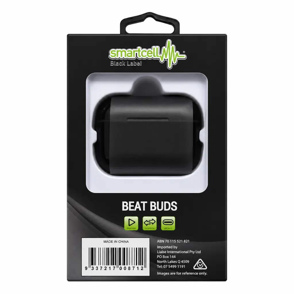 Smartcell - Smartcell Black Beat Buds TWS Earbuds