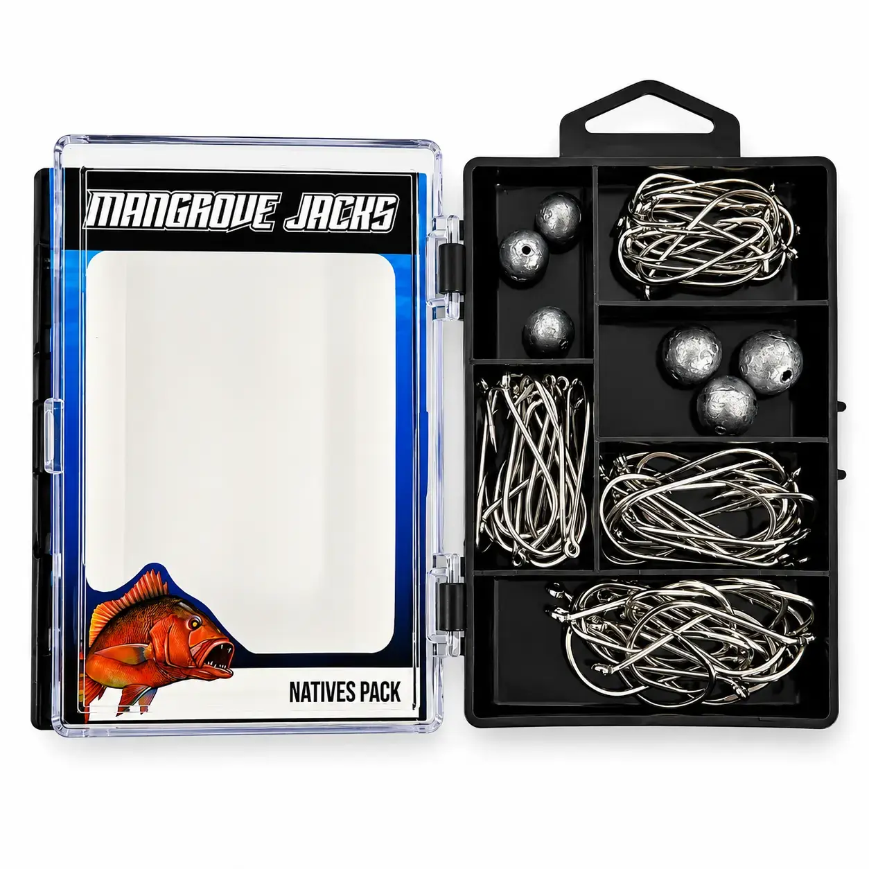 Mangrove Jacks - Mangrove Jacks Natives Fishing Pack | Hooks, Sinkers, and Tackle Box for Native Australian Fish