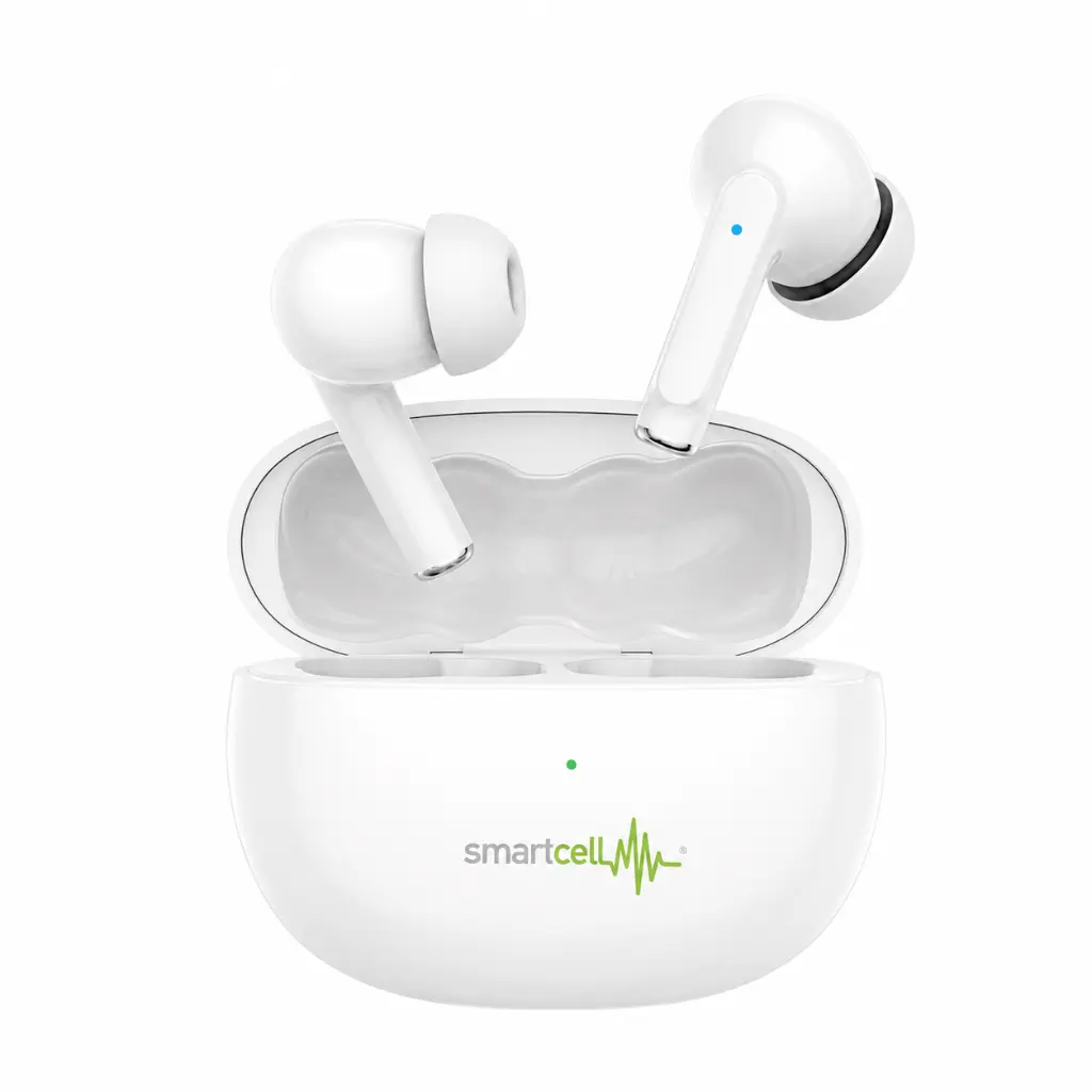 Smartcell - Smartcell SmartPods Pro Wireless Earbuds w Charging Storage Box