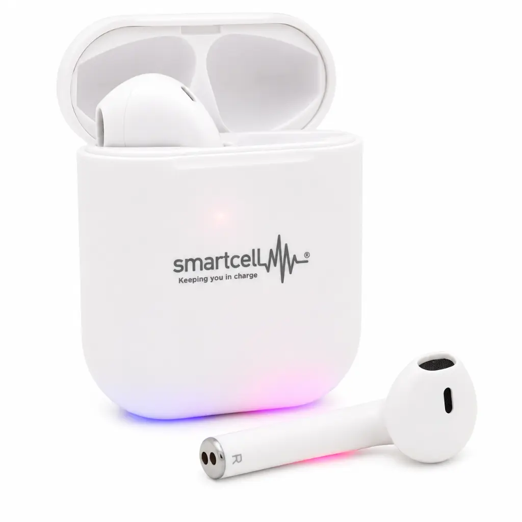 Smartcell - Smartcell SmartPods Wireless Earbuds w Charging Storage Box