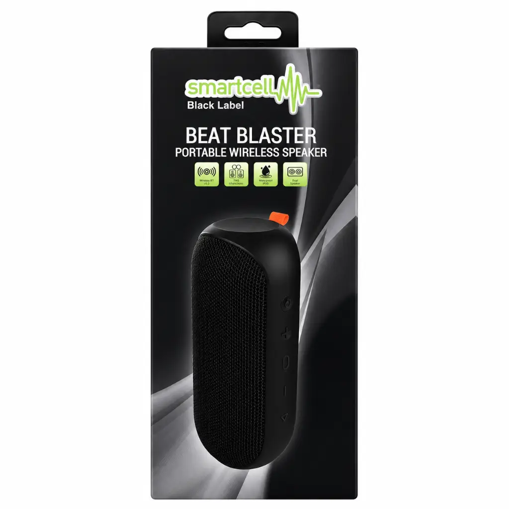 Smartcell - Smartcell Black Beat Blaster Portable Speaker