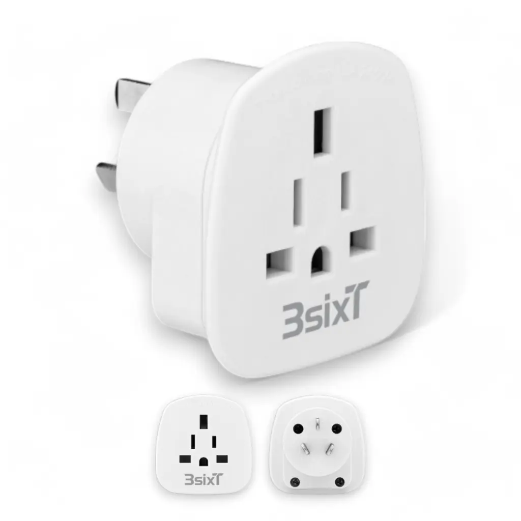 3SIXT - 3SIXT Travel Adaptor World to AUS/NZ | White
