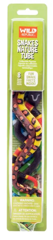 Wild Republic - Wild Republic | Nature Tubes | Snake Animal Figurines | 8-Piece Set for Kids