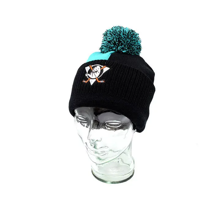 Mitchell & Ness Anaheim Ducks NHL Beanie Duo Colour Black/Teal OSFM MJAN0360_4264