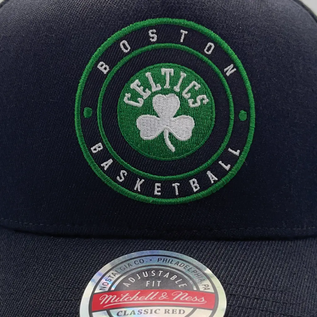 Mitchell & Ness Boston Celtics NBA Circle Patch Black OSFM MNBC23147_4598