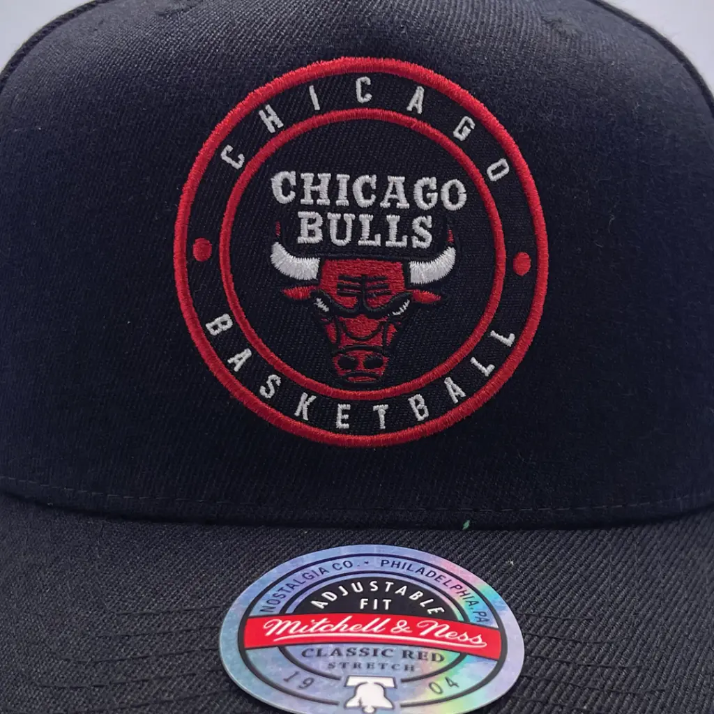 Mitchell & Ness Chicago Bulls NBA Circle Patch Black OSFM MNCG23147A_4809