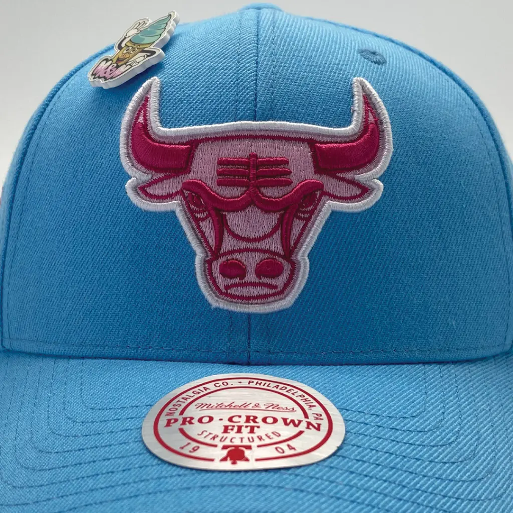 Mitchell & Ness - Mitchell & Ness Chicago Bulls NBA Pro Crown Ice Cream Light Blue/Light Pink OSFM MNCG23027