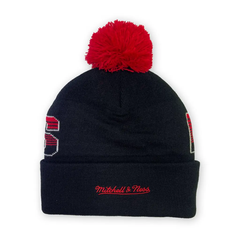Mitchell & Ness - Mitchell & Ness Chicago Bulls NBA Script Burst Knit Black OSFM MNCG23069