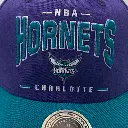 Mitchell & Ness - Mitchell & Ness Classic Red Charlotte Hornets Headline Arch NBA Purple/Teal OSFM MNCH22351