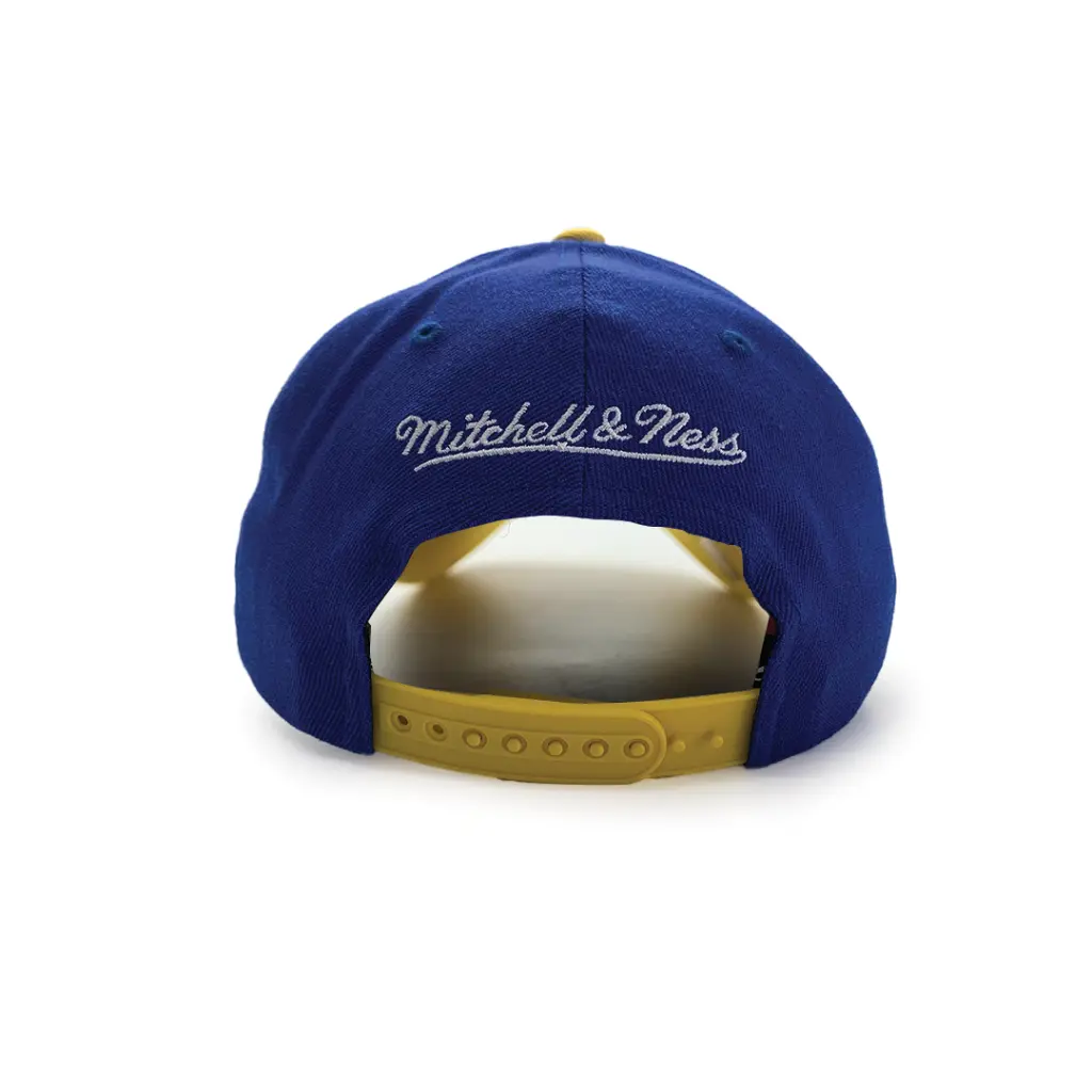 Mitchell & Ness - Mitchell & Ness Classic Red Golden State Warriors Headline Arch NBA Blue/Yellow OSFM MNGW22351