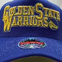 Mitchell & Ness - Mitchell & Ness Classic Red Golden State Warriors NBA Interlocked Blue OSFM MNGW23022
