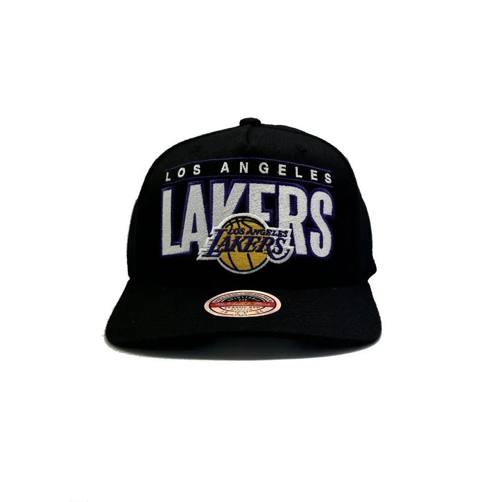 Mitchell & Ness - Mitchell & Ness Classic Red Los Angeles Lakers Billboard 2.0 NBA Black OSFM MNLL22347