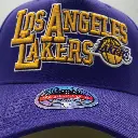 Mitchell & Ness - Mitchell & Ness Classic Red Los Angeles Lakers NBA Interlocked Purple OSFM MNLL23022