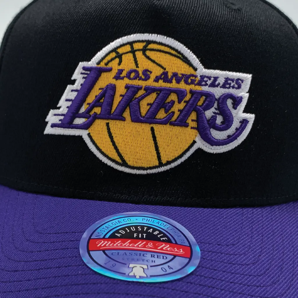 Mitchell & Ness - Mitchell & Ness Classic Red Los Angeles Lakers NBA Swerve Black/Purple OSFM MNLL22350