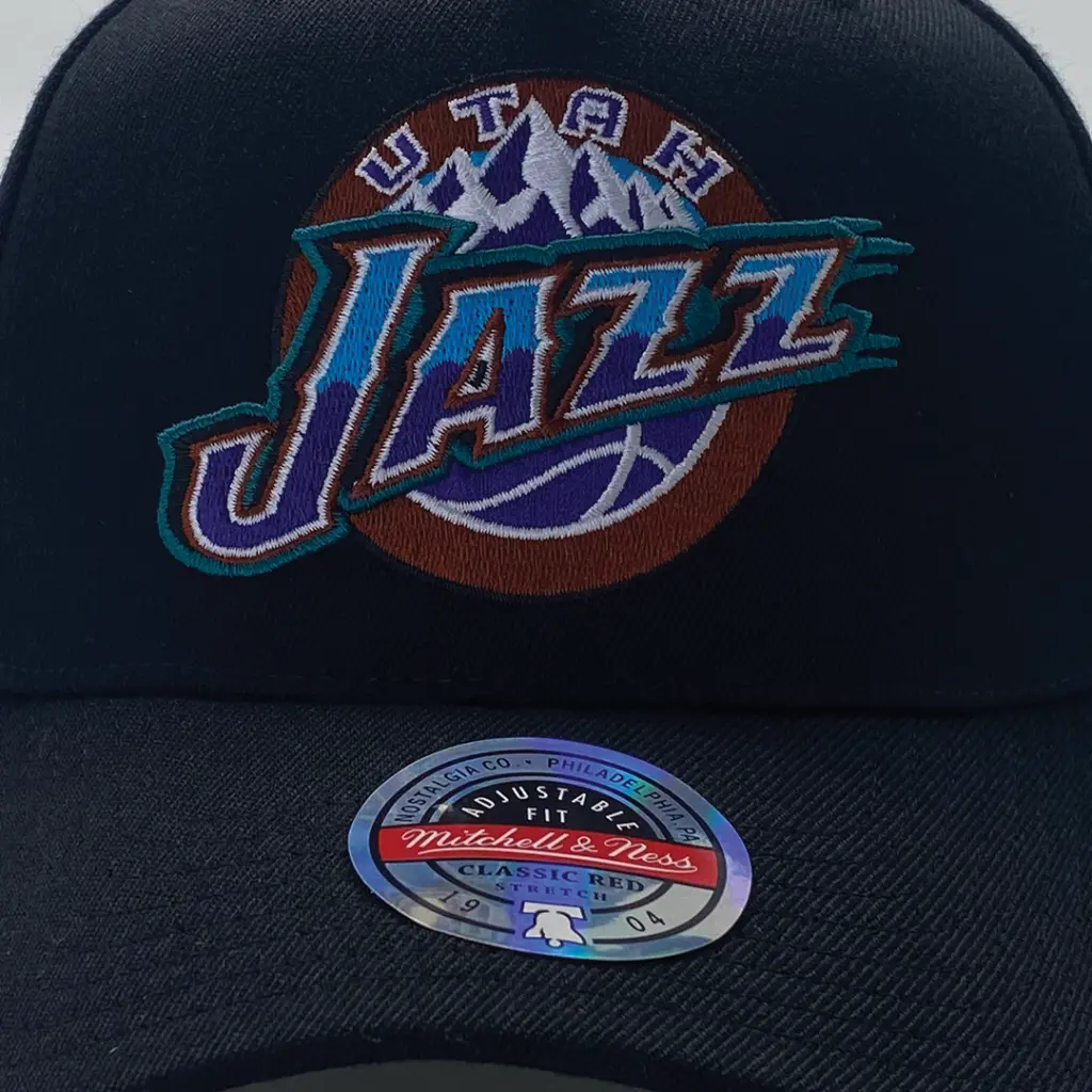 Mitchell & Ness - Mitchell & Ness Classic Red Utah Jazz NBA Black + Team Colour Black OSFM MNUJ1943